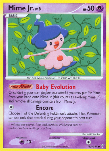 Carta Mime Jr. 115/147 do set Supreme Victors — Pokémon TCG | Bynx