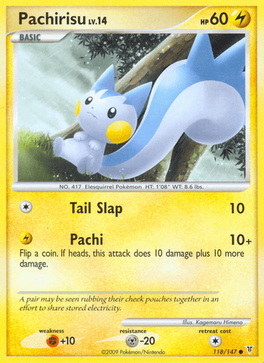 Carta Pachirisu 118/147 do set Supreme Victors — Pokémon TCG | Bynx
