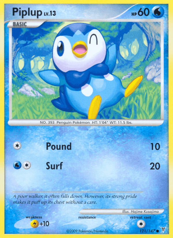 Carta Piplup 121/147 do set Supreme Victors — Pokémon TCG | Bynx