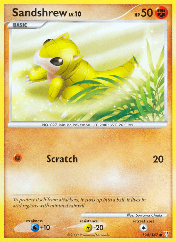 Carta Sandshrew 124/147 do set Supreme Victors — Pokémon TCG | Bynx