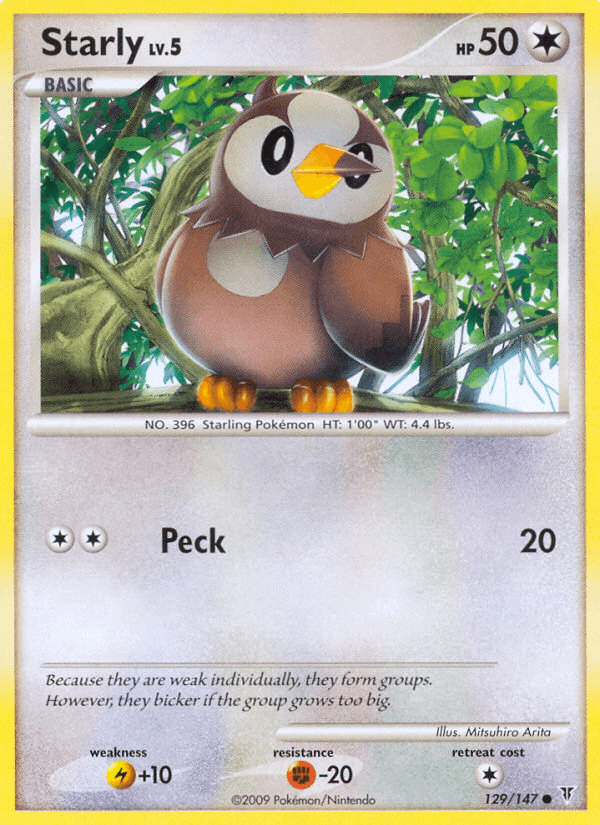 Carta Starly 129/147 do set Supreme Victors — Pokémon TCG | Bynx