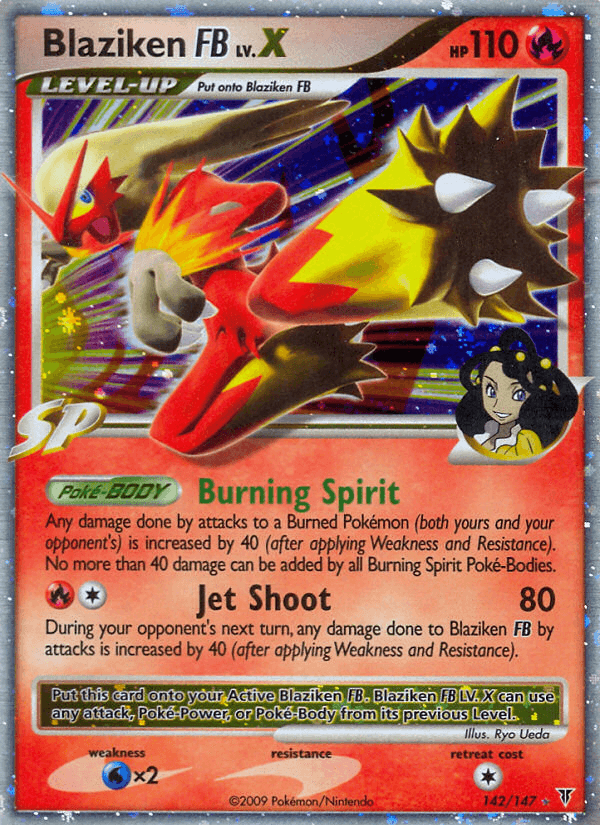 Carta Blaziken FB LV.X 142/147 do set Supreme Victors — Pokémon TCG | Bynx