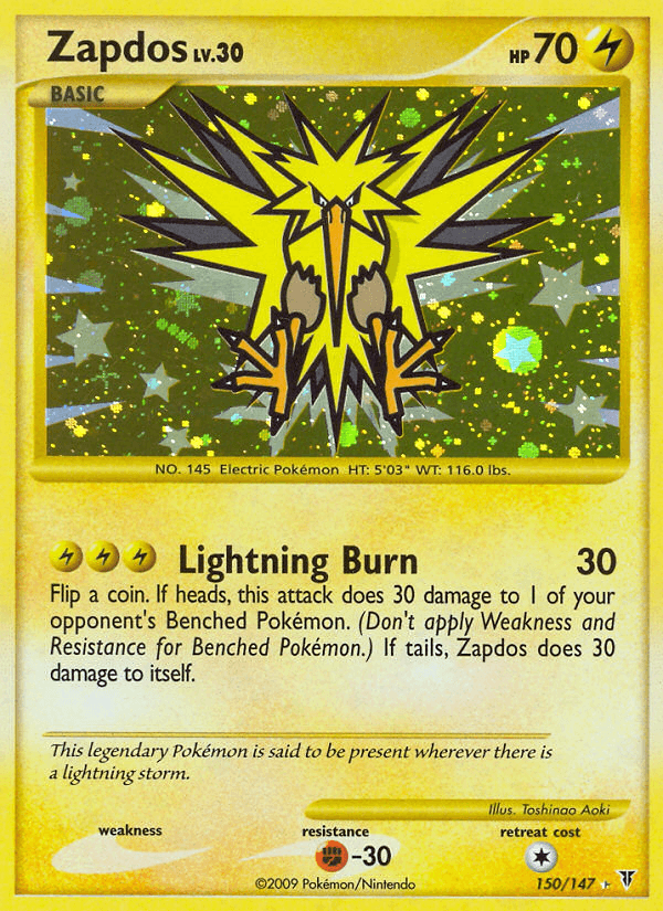 Carta Zapdos 150/147 do set Supreme Victors — Pokémon TCG | Bynx