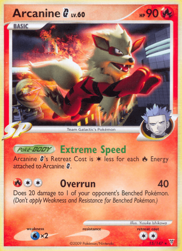 Carta Arcanine G 15/147 do set Supreme Victors — Pokémon TCG | Bynx