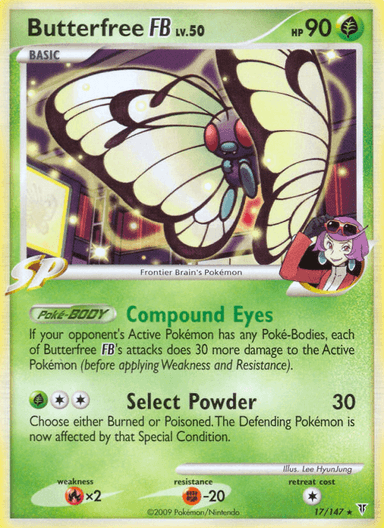 Carta Butterfree FB 17/147 do set Supreme Victors — Pokémon TCG | Bynx