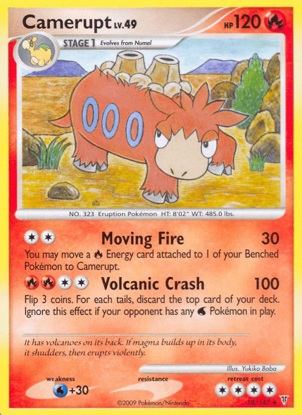 Carta Camerupt 18/147 do set Supreme Victors — Pokémon TCG | Bynx