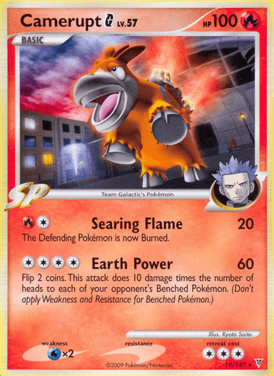 Carta Camerupt G 19/147 do set Supreme Victors — Pokémon TCG | Bynx