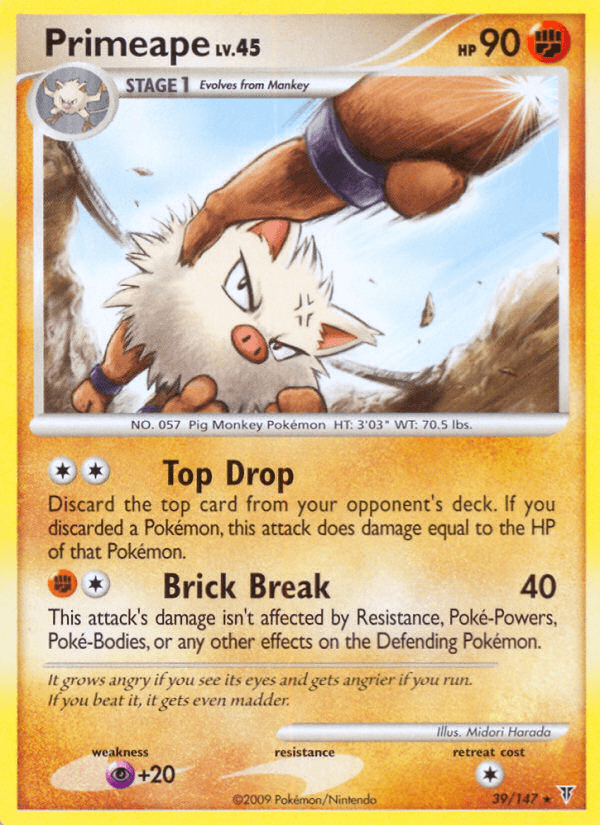 Carta Primeape 39/147 do set Supreme Victors — Pokémon TCG | Bynx
