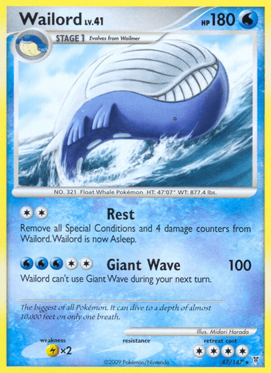 Carta Wailord 47/147 do set Supreme Victors — Pokémon TCG | Bynx