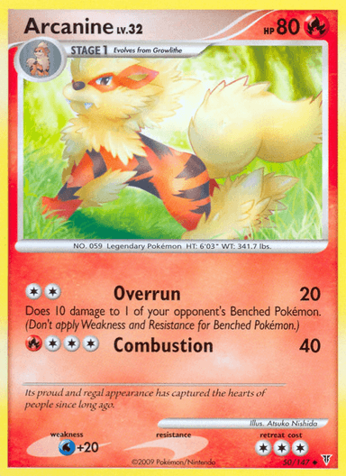 Carta Arcanine 50/147 do set Supreme Victors — Pokémon TCG | Bynx