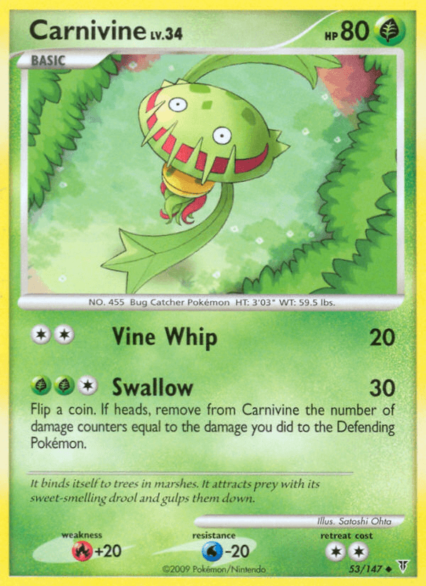 Carta Carnivine 53/147 do set Supreme Victors — Pokémon TCG | Bynx
