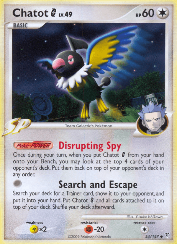 Carta Chatot G 54/147 do set Supreme Victors — Pokémon TCG | Bynx