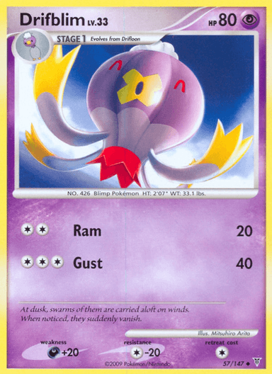 Carta Drifblim 57/147 do set Supreme Victors — Pokémon TCG | Bynx