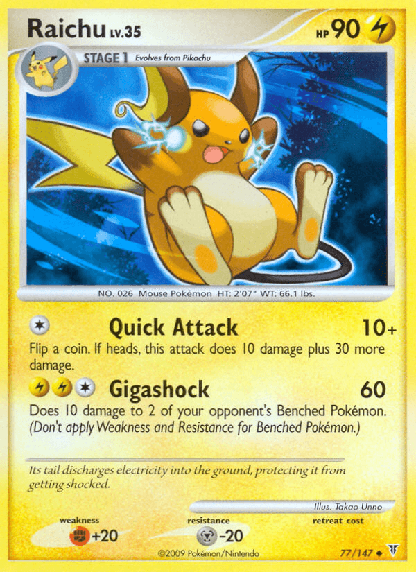 Carta Raichu 77/147 do set Supreme Victors — Pokémon TCG | Bynx