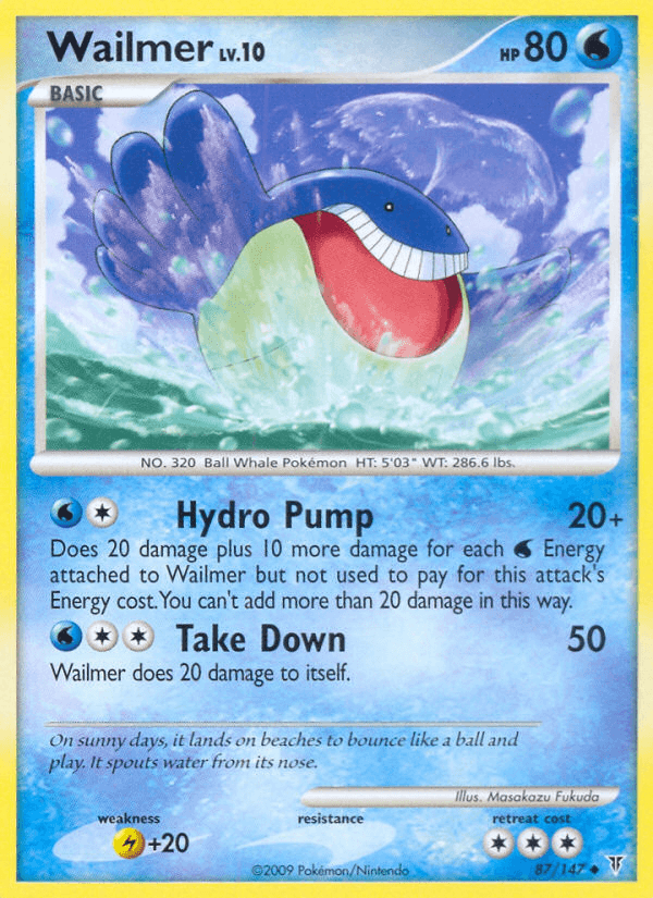 Carta Wailmer 87/147 do set Supreme Victors — Pokémon TCG | Bynx
