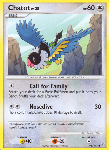 Carta Chatot 95/147 do set Supreme Victors — Pokémon TCG | Bynx