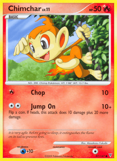 Carta Chimchar 97/147 do set Supreme Victors — Pokémon TCG | Bynx