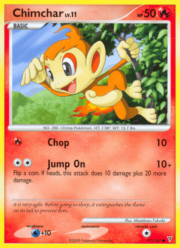 Carta Chimchar 97/147 do set Supreme Victors — Pokémon TCG | Bynx