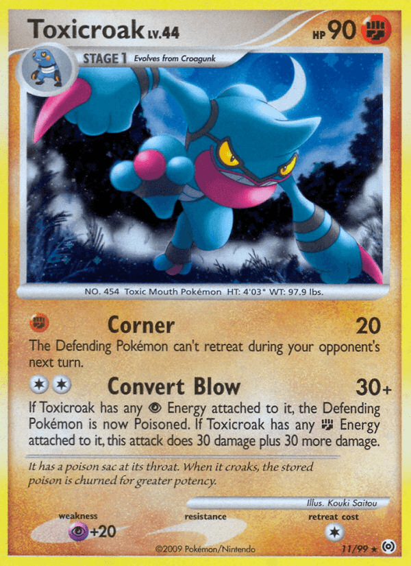 Carta Toxicroak 11/99 do set Arceus — Pokémon TCG | Bynx