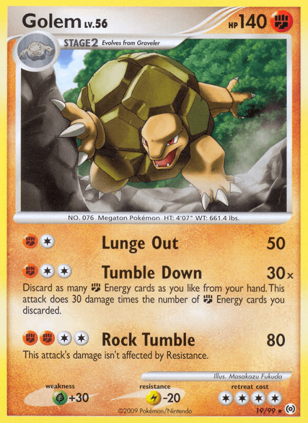 Carta Golem 19/99 do set Arceus — Pokémon TCG | Bynx