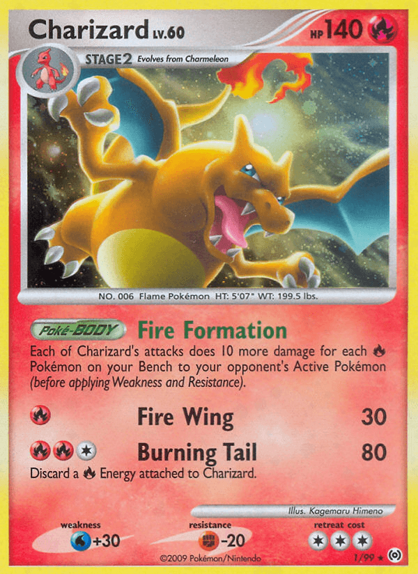 Carta Charizard 1/99 do set Arceus — Pokémon TCG | Bynx