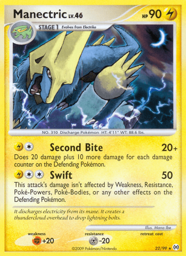 Carta Manectric 22/99 do set Arceus — Pokémon TCG | Bynx