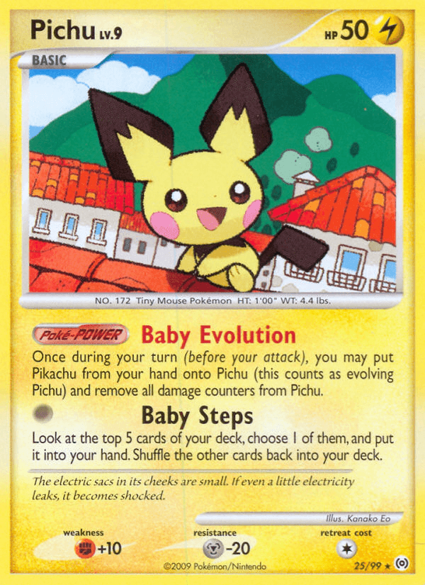 Carta Pichu 25/99 do set Arceus — Pokémon TCG | Bynx
