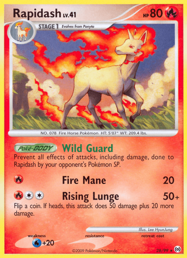 Carta Rapidash 28/99 do set Arceus — Pokémon TCG | Bynx