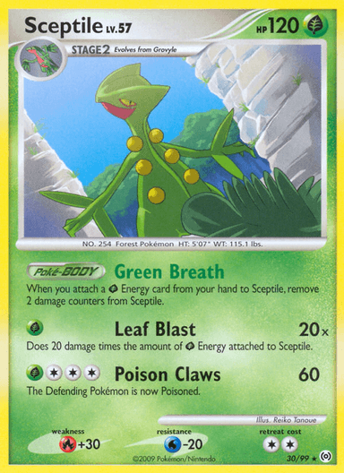 Carta Sceptile 30/99 do set Arceus — Pokémon TCG | Bynx