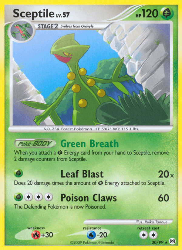 Carta Sceptile 30/99 do set Arceus — Pokémon TCG | Bynx