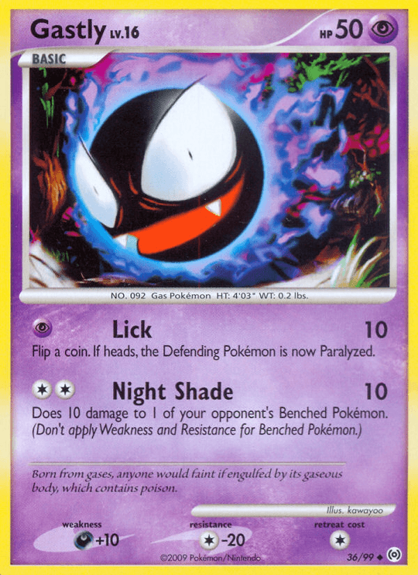 Carta Gastly 36/99 do set Arceus — Pokémon TCG | Bynx