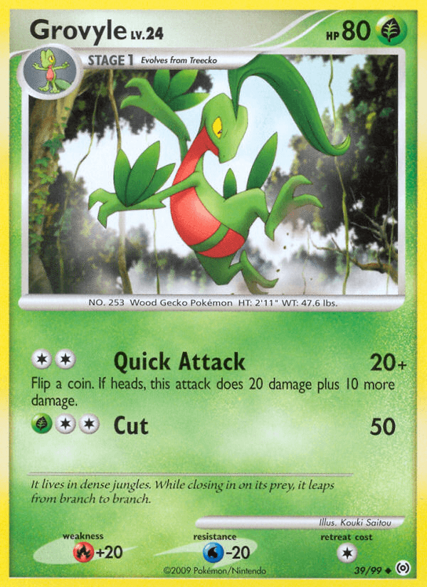 Carta Grovyle 39/99 do set Arceus — Pokémon TCG | Bynx