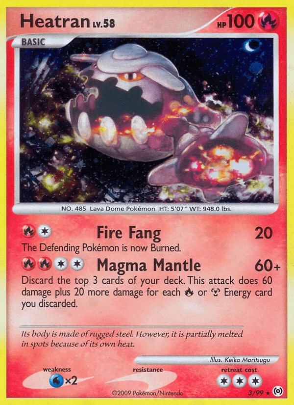 Carta Heatran 3/99 do set Arceus — Pokémon TCG | Bynx
