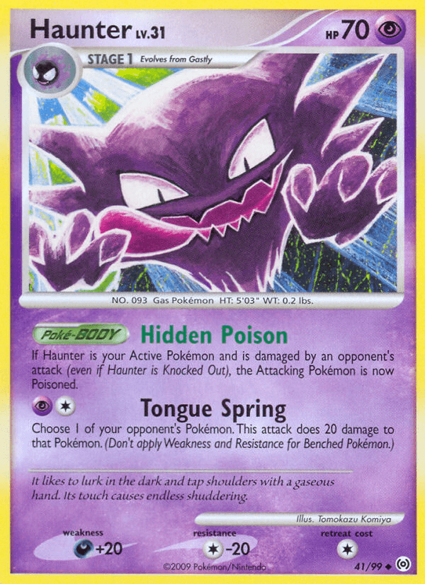 Carta Haunter 41/99 do set Arceus — Pokémon TCG | Bynx