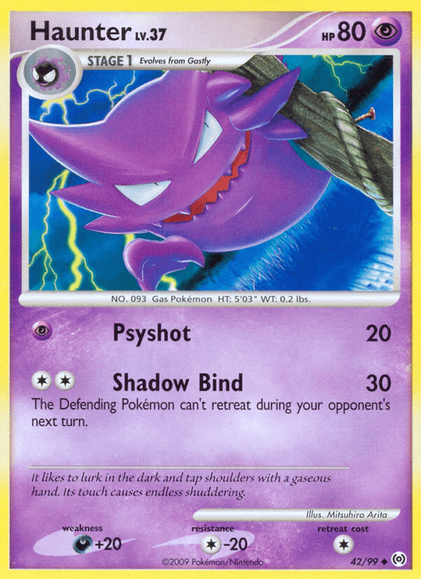 Carta Haunter 42/99 do set Arceus — Pokémon TCG | Bynx
