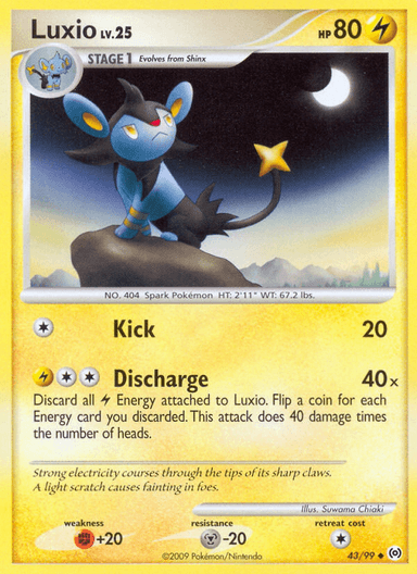 Carta Luxio 43/99 do set Arceus — Pokémon TCG | Bynx