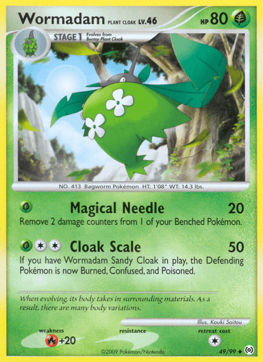 Carta Wormadam Plant Cloak 49/99 do set Arceus — Pokémon TCG | Bynx