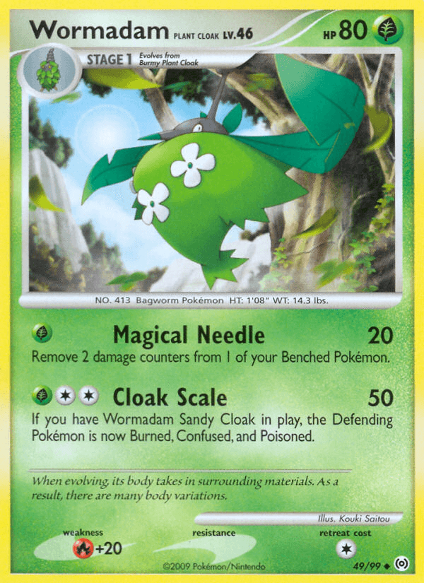 Carta Wormadam Plant Cloak 49/99 do set Arceus — Pokémon TCG | Bynx