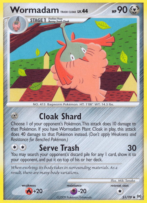 Carta Wormadam Trash Cloak 51/99 do set Arceus — Pokémon TCG | Bynx