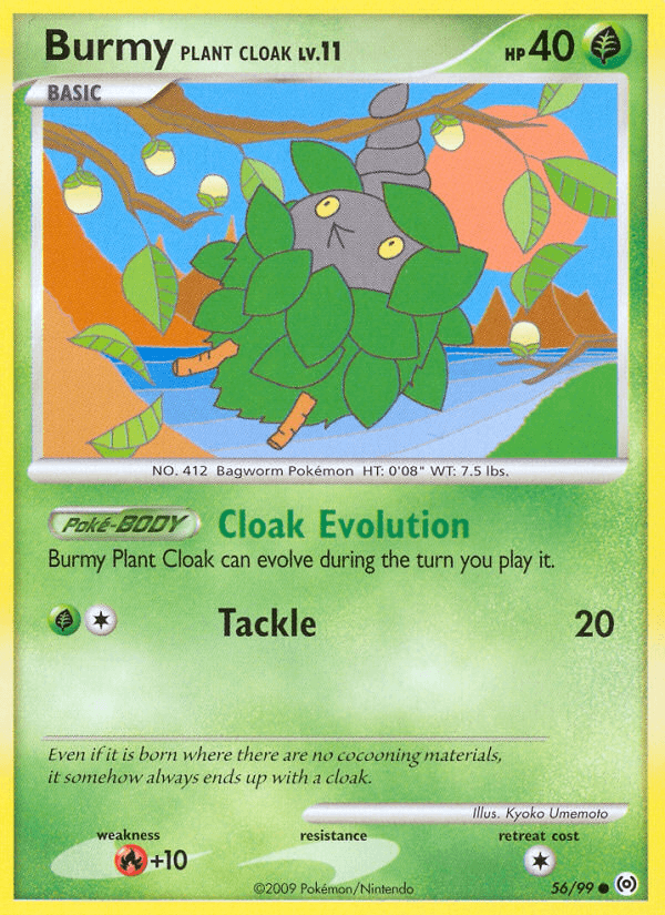 Carta Burmy Plant Cloak 56/99 do set Arceus — Pokémon TCG | Bynx
