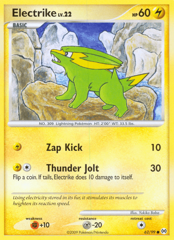 Carta Electrike 62/99 do set Arceus — Pokémon TCG | Bynx