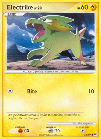 Carta Electrike 63/99 do set Arceus — Pokémon TCG | Bynx