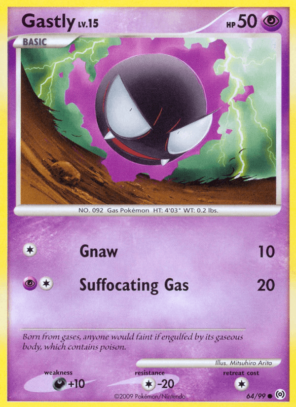 Carta Gastly 64/99 do set Arceus — Pokémon TCG | Bynx