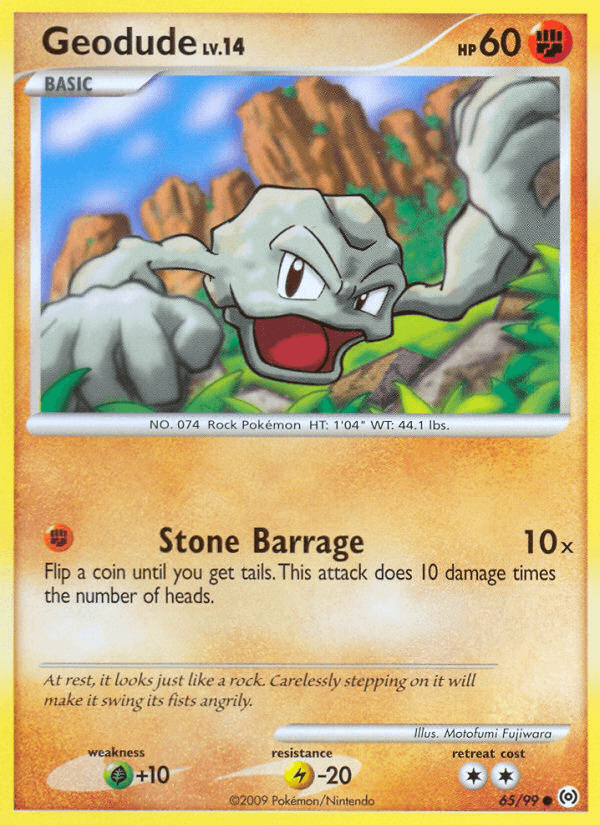 Carta Geodude 65/99 do set Arceus — Pokémon TCG | Bynx