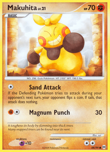 Carta Makuhita 68/99 do set Arceus — Pokémon TCG | Bynx