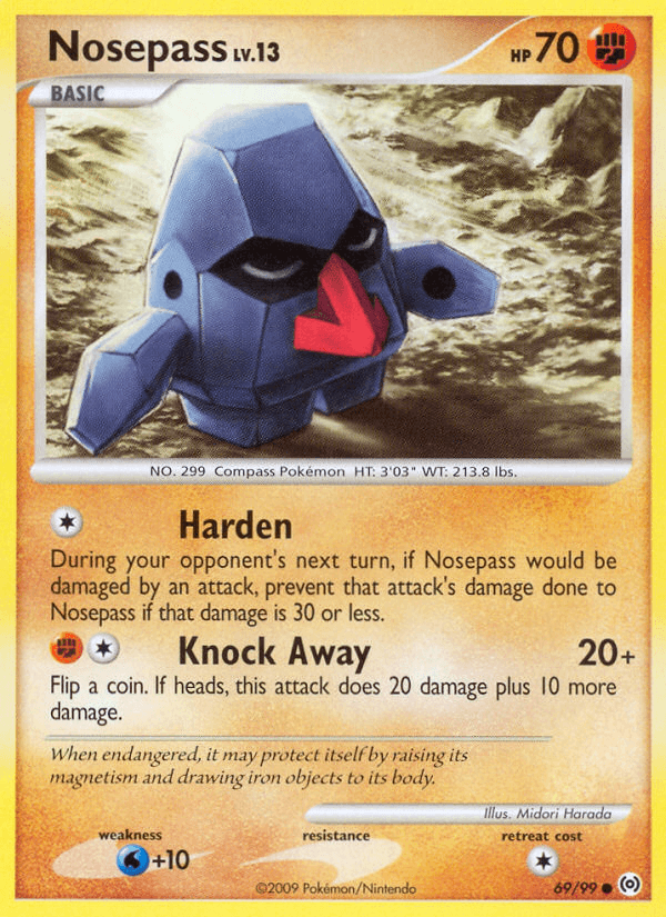Carta Nosepass 69/99 do set Arceus — Pokémon TCG | Bynx