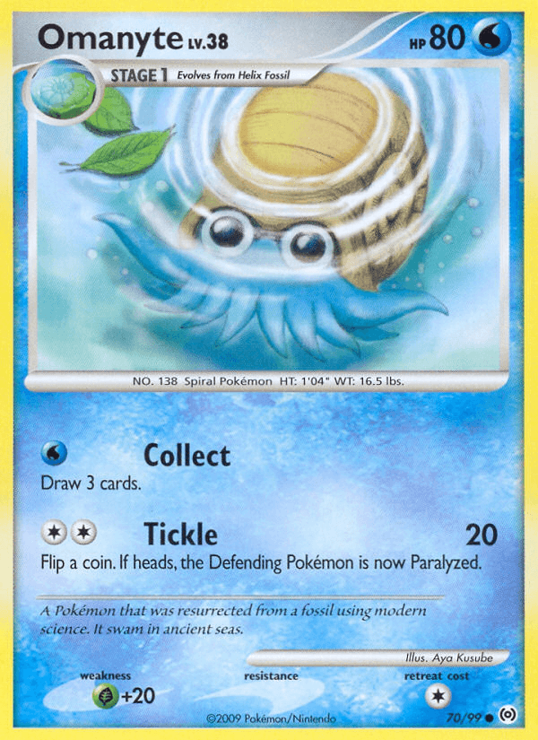 Carta Omanyte 70/99 do set Arceus — Pokémon TCG | Bynx