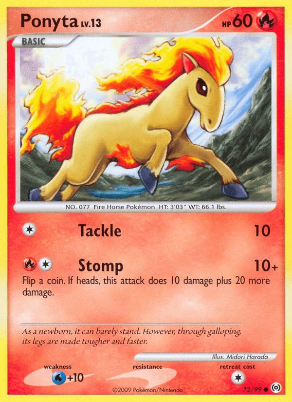 Carta Ponyta 72/99 do set Arceus — Pokémon TCG | Bynx