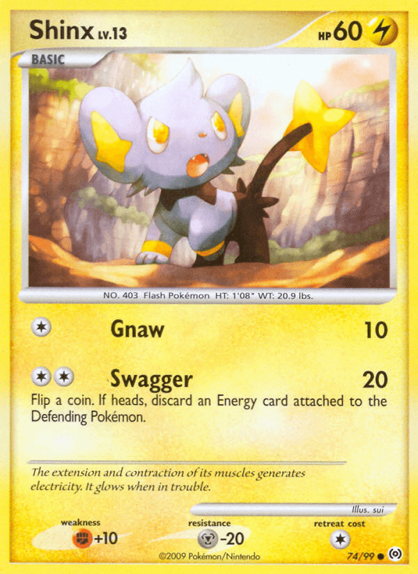Carta Shinx 74/99 do set Arceus — Pokémon TCG | Bynx