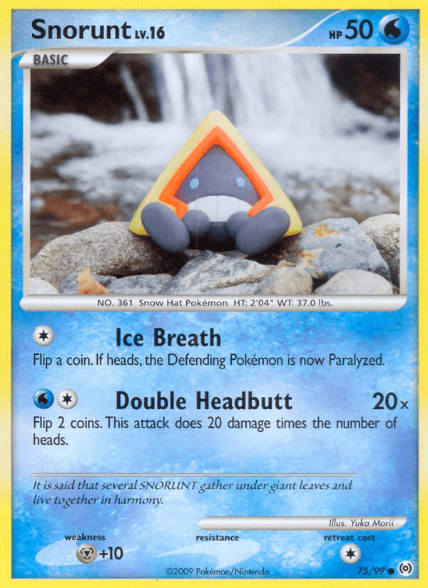 Carta Snorunt 75/99 do set Arceus — Pokémon TCG | Bynx